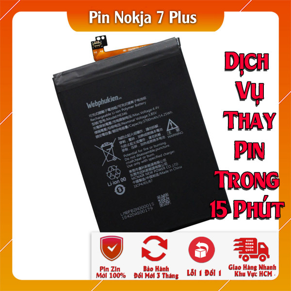 Pin Webphukien cho Nokia 7 Plus Việt Nam HE346 - 3700mAh 